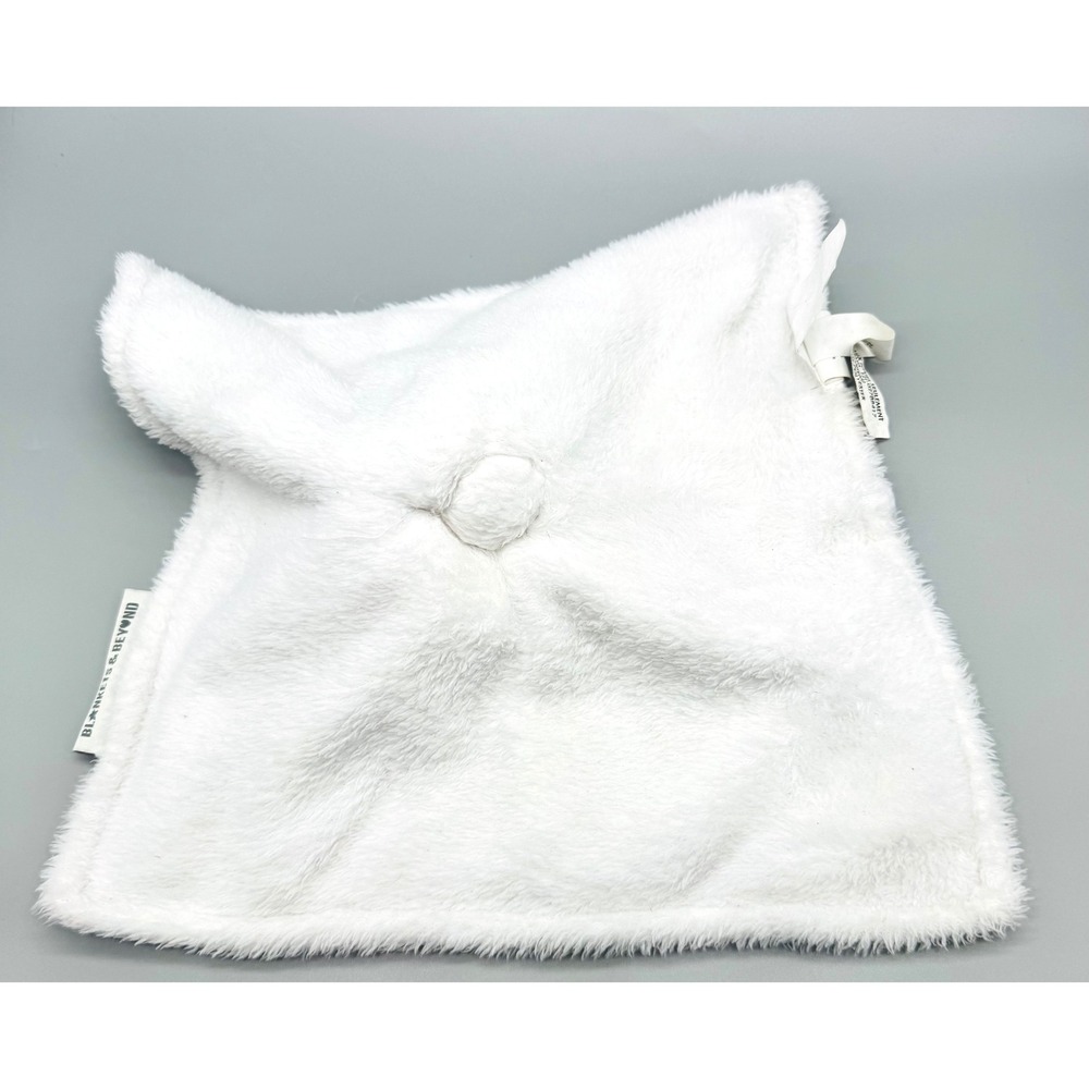 Blankets Beyond Elephant Lovey Security Blanket Blue White Plush 2018 12 inch - Picture 5 of 7